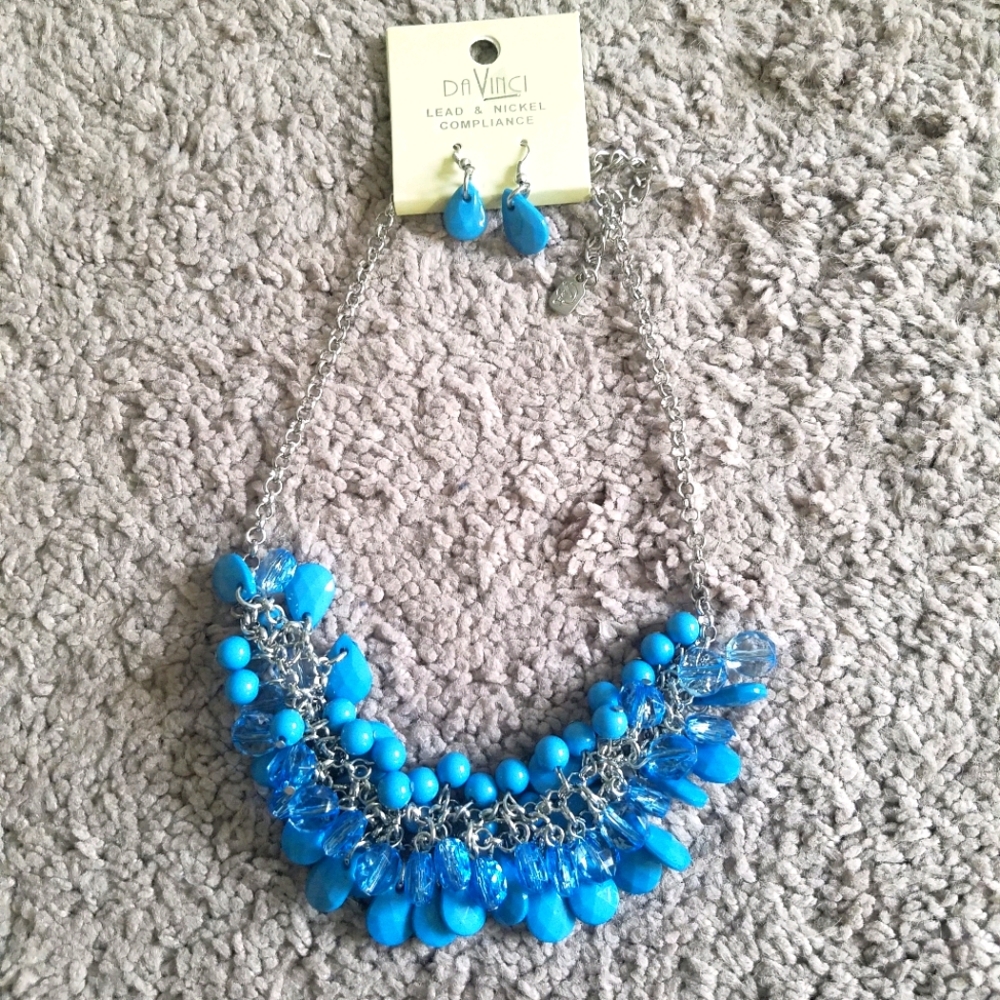 Brand New Da Vinci Necklace and Earrings